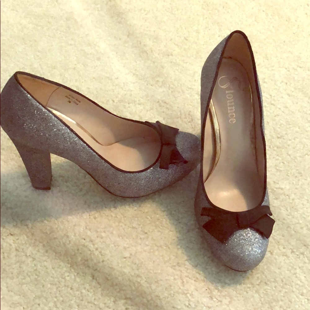 Brand new sparkly silver evening shoes